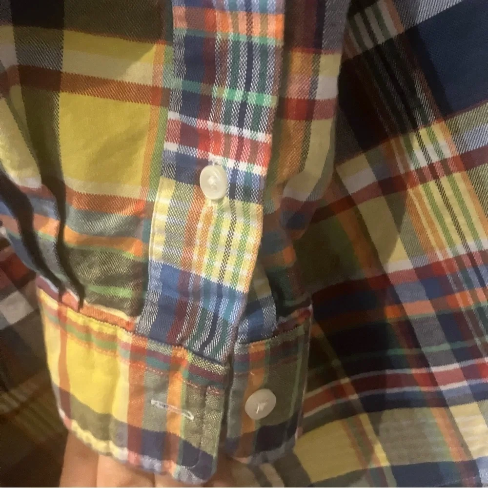 Men’s Polo Ralph Lauren Multicolored Plaid Button Down Shirt (M)